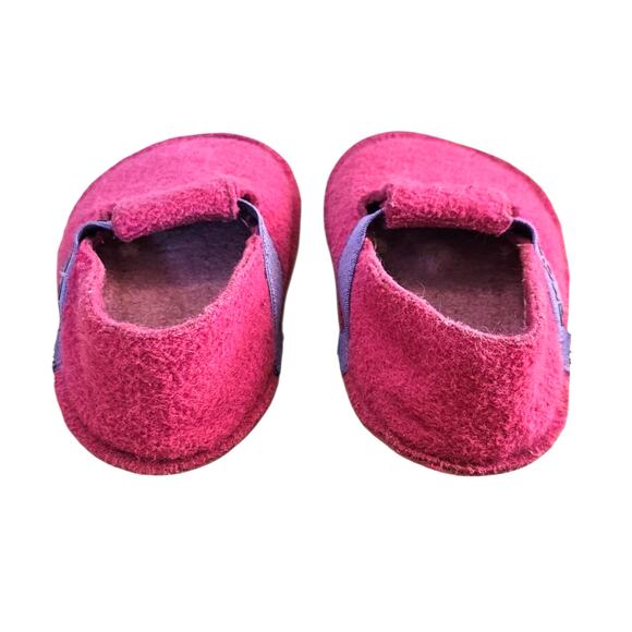 Crocs Toddler Felt Slip-On Shoes Pink Purple Comfort Casual Slippers Size 7 - Picture 4 of 8